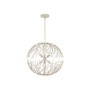 Currey & Company 25.5" Shinju Pearl Orb 6-Light Chandelier 4