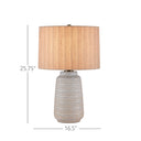 Currey & Company 25.75" Owen Ceramic Table Lamp 7