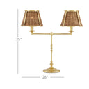 Currey & Company 25" Deauville 2-Light Desk Lamp 6