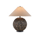 Currey & Company 26.0" Casimer Black Water Hyacinth Table Lamp 