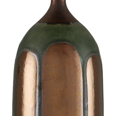 Currey & Company 26.0" Cuprum Ceramic Green and Copper Table Lamp 1