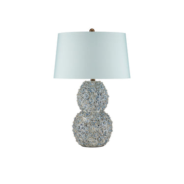 Currey & Company 26.0" Jessamine Blue Ceramic Table Lamp 3