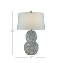 Currey & Company 26.0" Jessamine Blue Ceramic Table Lamp 5