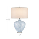 Currey & Company 26.25" Tinney Blue Table Lamp 6