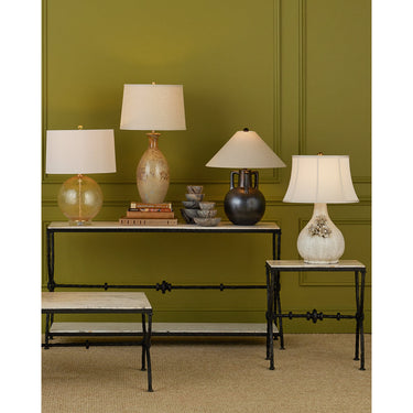 Currey & Company 26" Attar White Table Lamp 5