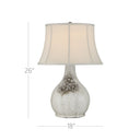 Currey & Company 26" Attar White Table Lamp 6
