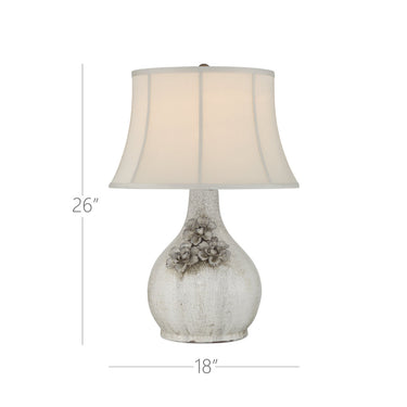 Currey & Company 26" Attar White Table Lamp 6