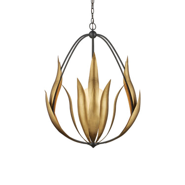Currey & Company 26" Endymion 1-Light Glass Chandelier 2