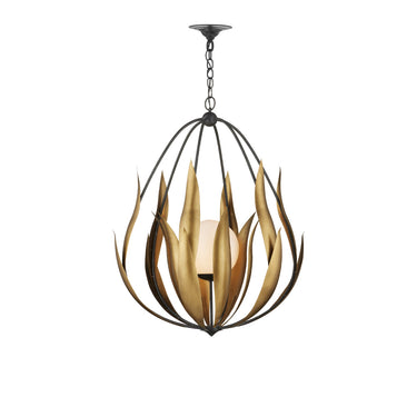 Currey & Company 26" Endymion 1-Light Glass Chandelier 5