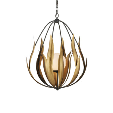 Currey & Company 26" Endymion 1-Light Glass Chandelier 