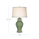 Currey & Company 27.25" Londonderry Green Table Lamp 4