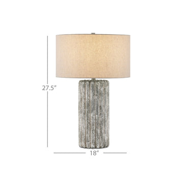 Currey & Company 27.5" Boudoirs Concrete Table Lamp 6