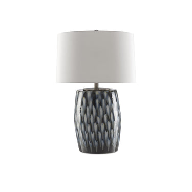 Currey & Company 27.5" Milner Blue Table Lamp 3