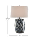 Currey & Company 27.5" Milner Blue Table Lamp 4