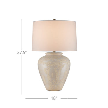 Currey & Company 27.5" Mimi Ivory Ceramic Table Lamp 6