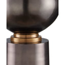 Currey & Company 27.5" Tamerlane Polished Aluminum and Brass Table Lamp 1