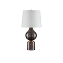 Currey & Company 27.5" Tamerlane Polished Aluminum and Brass Table Lamp 3
