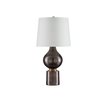 Currey & Company 27.5" Tamerlane Polished Aluminum and Brass Table Lamp 3