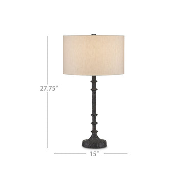 Currey & Company 27.75" Gallo Bronze Table Lamp 4