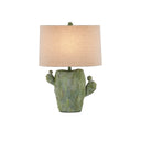 Currey & Company 27" Cactus Green Table Lamp 