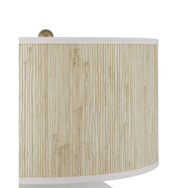 Currey & Company 27" Zena White Table Lamp 2