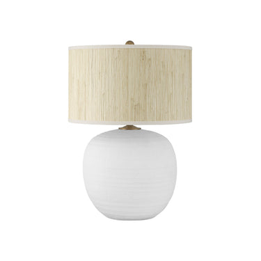 Currey & Company 27" Zena White Table Lamp 3