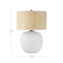 Currey & Company 27" Zena White Table Lamp 4