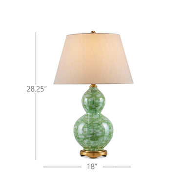 Currey & Company 28.25" Eau de Nil Porcelain Table Lamp 8