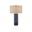 Currey & Company 28.25" Polka Dot Blue Table Lamp 