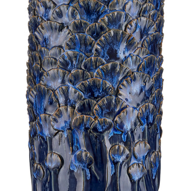 Currey & Company 28.5" Fairmont Dark Blue Ceramic Table Lamp 1