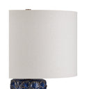 Currey & Company 28.5" Fairmont Dark Blue Ceramic Table Lamp 2