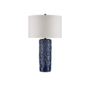 Currey & Company 28.5" Fairmont Dark Blue Ceramic Table Lamp 3