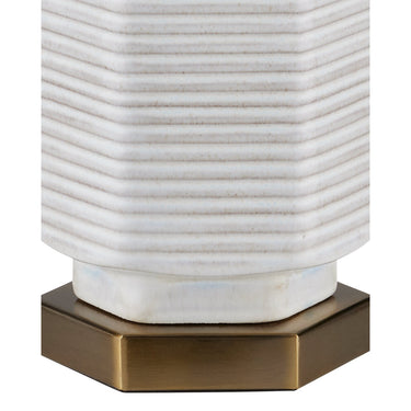 Currey & Company 28.5" Glebe White Table Lamp 2
