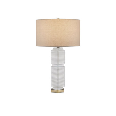Currey & Company 28.5" Glebe White Table Lamp 4