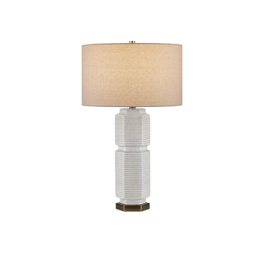 Currey & Company 28.5" Glebe White Table Lamp 5