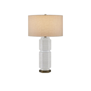 Currey & Company 28.5" Glebe White Table Lamp 