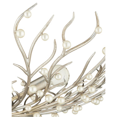 Currey & Company 28.5" Shinju Pearl Bowl 4-Light Chandelier 1