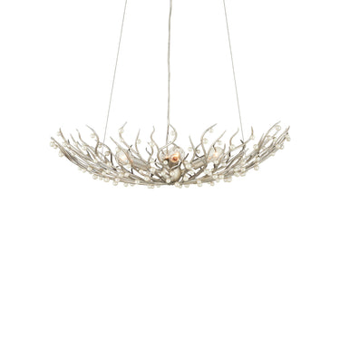 Currey & Company 28.5" Shinju Pearl Bowl 4-Light Chandelier 3