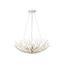Currey & Company 28.5" Shinju Pearl Bowl 4-Light Chandelier 6