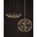 Currey & Company 28.5" Shinju Pearl Bowl 4-Light Chandelier 7