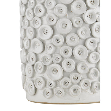 Currey & Company 28" Buttons White Table Lamp 1