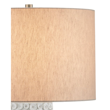 Currey & Company 28" Buttons White Table Lamp 2