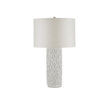 Currey & Company 28" Buttons White Table Lamp 3