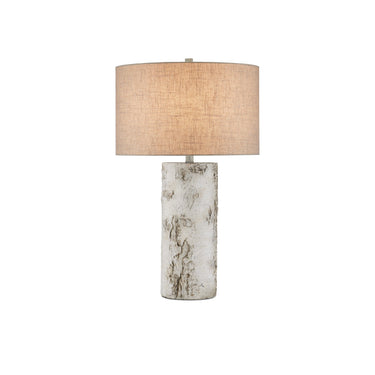 Currey & Company 29.5" Faux Birch Cement Table Lamp 3