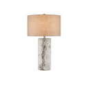 Currey & Company 29.5" Faux Birch Cement Table Lamp 