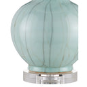Currey & Company 29.75" Celadon Crackle Porcelain and Optic Crystal Table Lamp 2