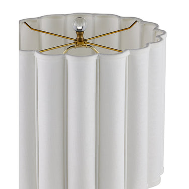 Currey & Company 29.75" Celadon Crackle Porcelain and Optic Crystal Table Lamp 3