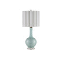 Currey & Company 29.75" Celadon Crackle Porcelain and Optic Crystal Table Lamp 5