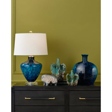 Currey & Company 29.75" Sapphire Blue Table Lamp 6