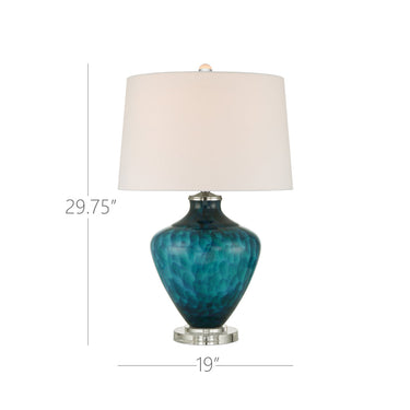 Currey & Company 29.75" Sapphire Blue Table Lamp 7